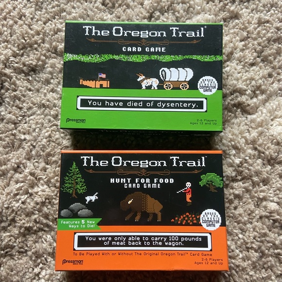 Games Oregon Trail Card Game Plus Expansion Pack Perfect Condition